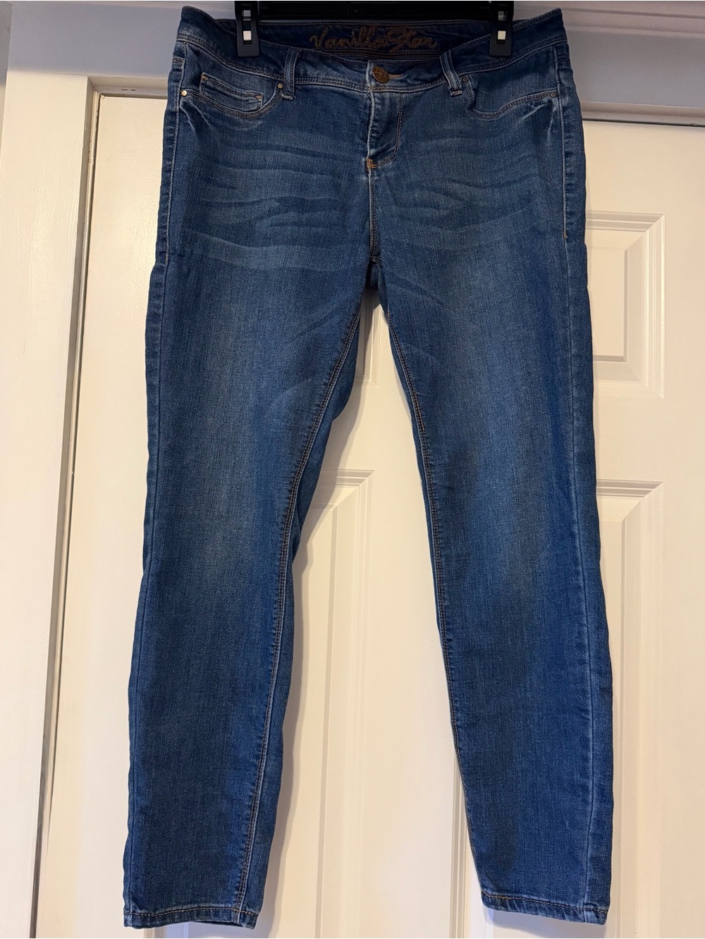 Vanilla Star Women's Dark Blue Skinny Jeans